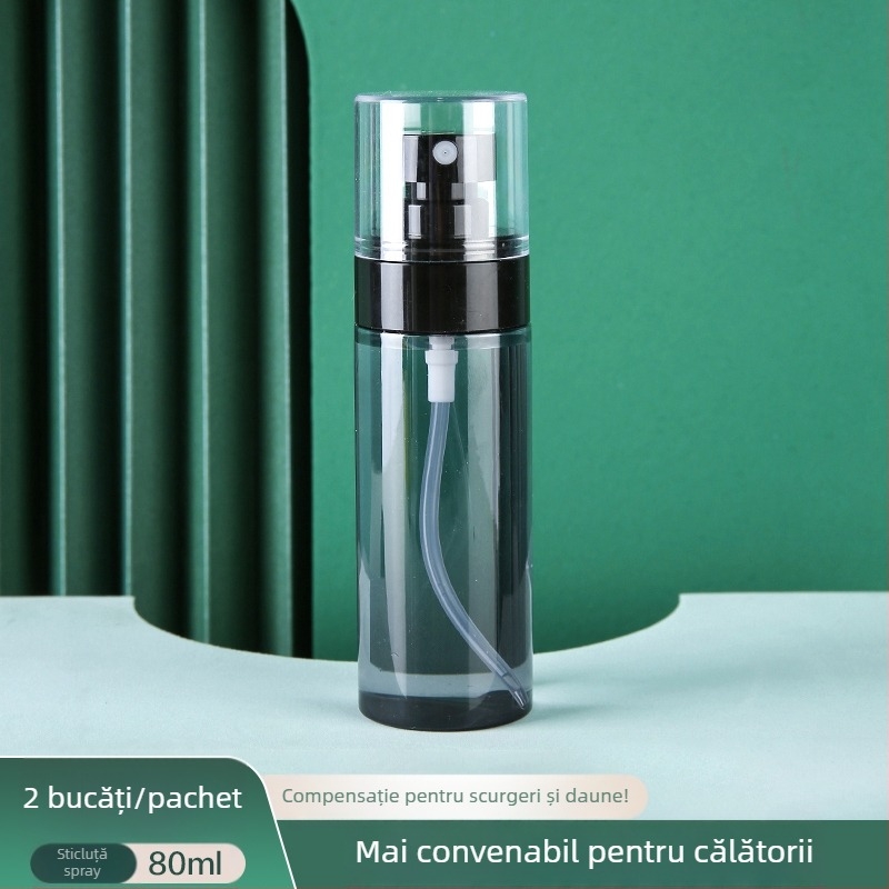 Sticlă de pulverizare ultra-fină, sticlă de reumplere pentru călătorii, machiaj facial, hidratare, portabil, tip push, alcool, sticlă mică de pulverizare pentru călătorii