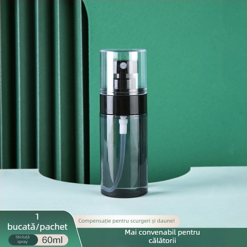 Sticlă de pulverizare ultra-fină, sticlă de reumplere pentru călătorii, machiaj facial, hidratare, portabil, tip push, alcool, sticlă mică de pulverizare pentru călătorii