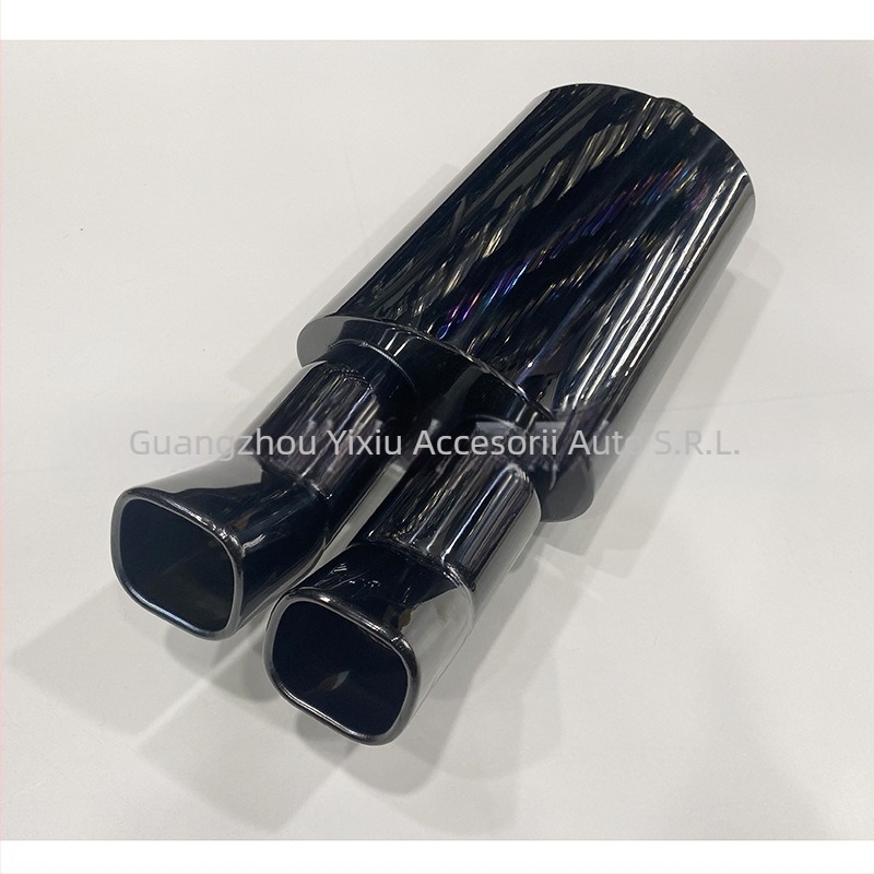 Țeavă de eșapament universală cu undă sonoră pentru mașini sport, modificată din oțel inoxidabil direct din fabrică, tun oblic, tambur cu sunet slab, greu și gros