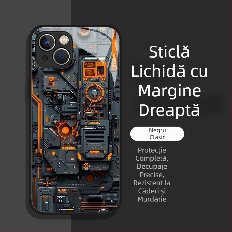 Carcasă de telefon pentru bărbați, potrivită pentru Apple 17, model nou, 16Plus, sticlă 13, acoperire completă, 12Mini, carcasă de protecție 11/X, model popular