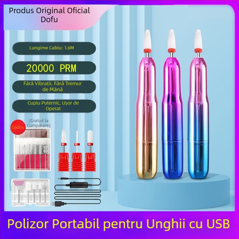 Stilou de lustruit colorat, alimentat prin USB, stilou electric de îndepărtare a ojei, mașină de lustruit, Amazon este specializată în instrumente electrice pentru unghii