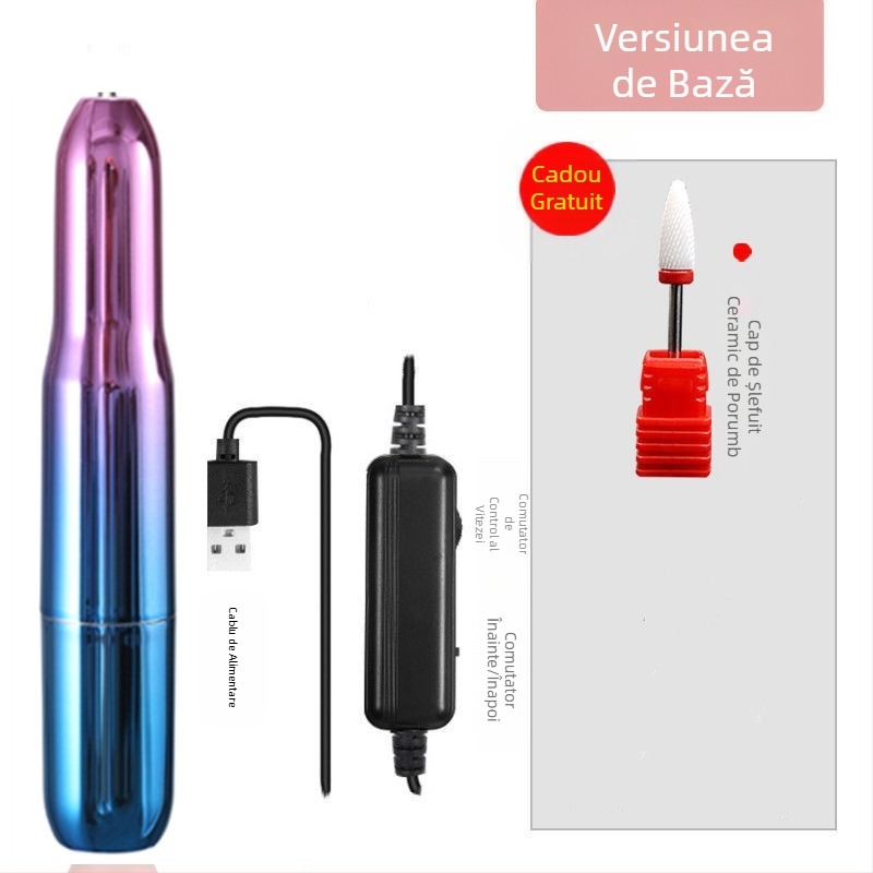 Stilou de lustruit colorat, alimentat prin USB, stilou electric de îndepărtare a ojei, mașină de lustruit, Amazon este specializată în instrumente electrice pentru unghii