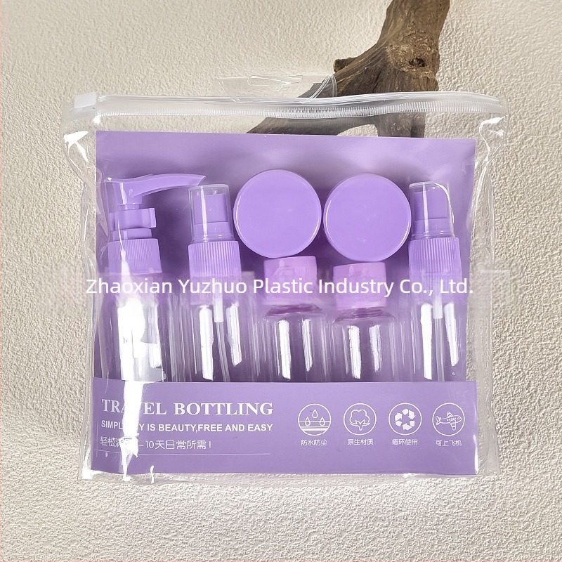 Set de îmbuteliere pentru călătorie, sticlă transparentă pentru cosmetice din plastic, 60 ml, sticlă de loțiune, sticlă portabilă pentru cremă, spray, sticlă goală