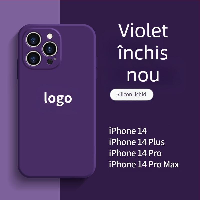 Carcasă de telefon lichidă potrivită pentru Apple 17Promax, cu margine dreaptă din silicon 13, ultra-subțire, all-inclusive, XR