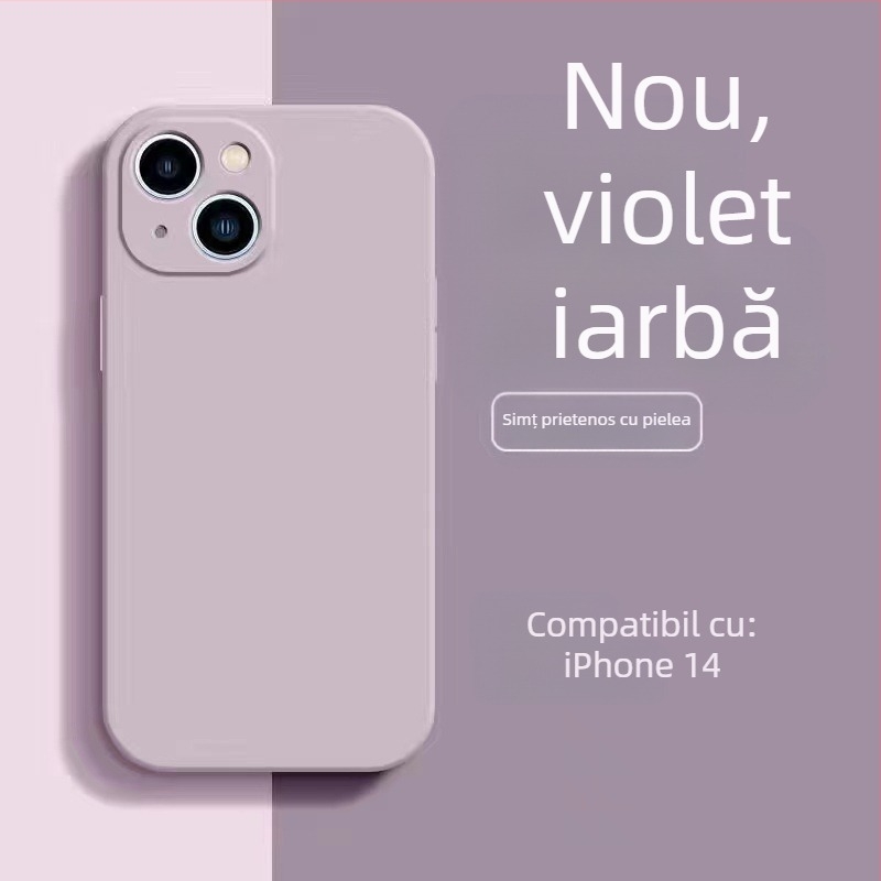 Carcasă de telefon lichidă potrivită pentru Apple 17Promax, cu margine dreaptă din silicon 13, ultra-subțire, all-inclusive, XR