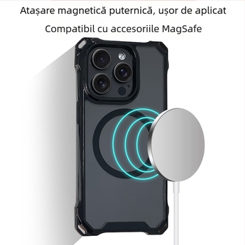 Husă de telefon potrivită pentru Apple 17 Pro Max cu curea crossbody, cu ventoasă magnetică pentru iPhone 16, acoperire completă pentru 14 Plus, protecție anti-cădere pentru 13, 12
