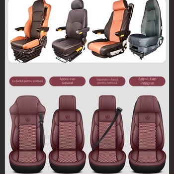 Pernă specială pentru scaune de camionetă mari, piele perforată, respirabilă, antiderapantă, pernă universală pentru toate anotimpurile, all-inclusive, Jiefang Auman Shandeka