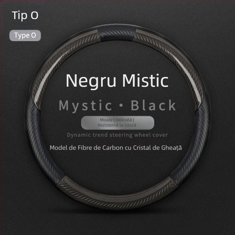 Potrivit pentru Mercedes-Benz New C-Class, husă pentru volan auto din Alcantar, cu modificări interioare antiderapante