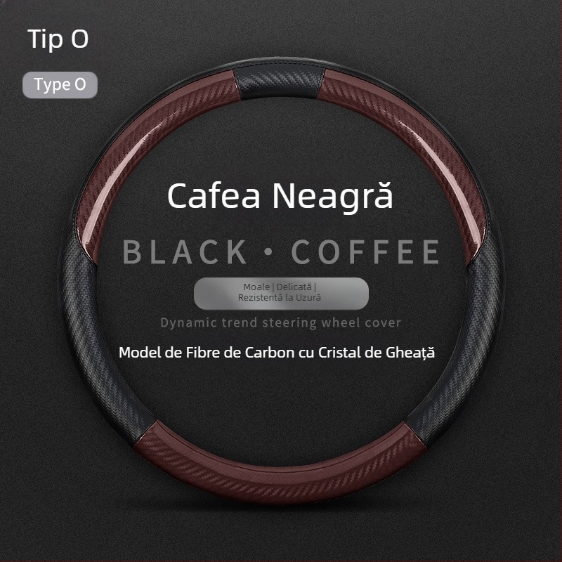 Potrivit pentru Mercedes-Benz New C-Class, husă pentru volan auto din Alcantar, cu modificări interioare antiderapante