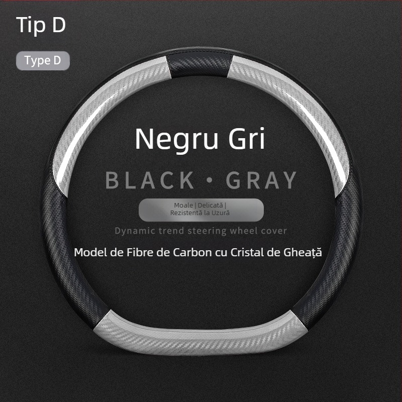 Potrivit pentru Mercedes-Benz New C-Class, husă pentru volan auto din Alcantar, cu modificări interioare antiderapante