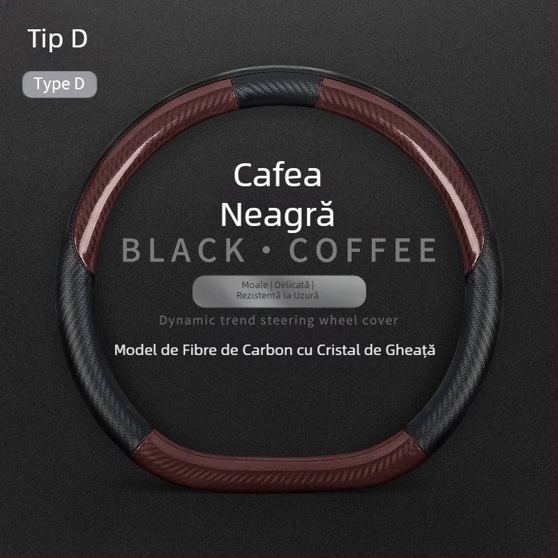 Potrivit pentru Mercedes-Benz New C-Class, husă pentru volan auto din Alcantar, cu modificări interioare antiderapante