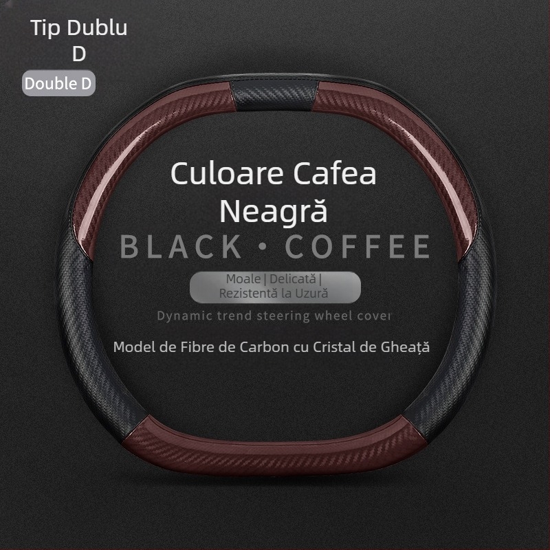 Potrivit pentru Mercedes-Benz New C-Class, husă pentru volan auto din Alcantar, cu modificări interioare antiderapante