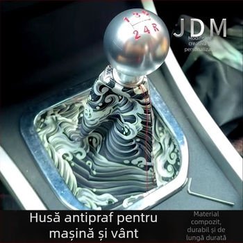 Husă de protecție anti-praf pentru modificări auto și protecție anti-vânt JDM personalizată creativă, husă pentru mânerul transmisiei, vânzare transfrontalieră, universală