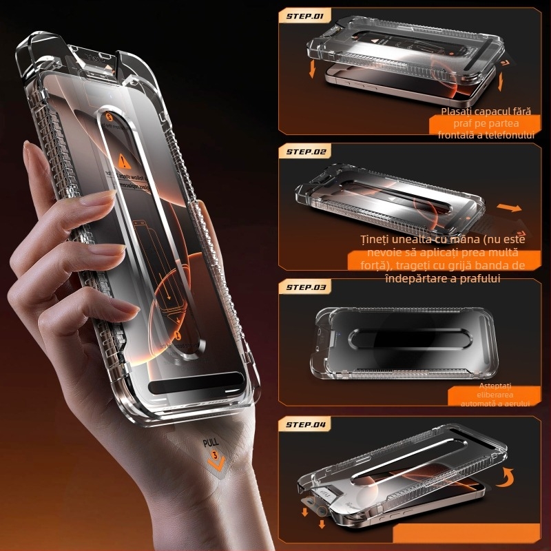 Folie de protecție pentru telefon mobil cu ecran complet, fără praf, Apple 17Promax Corning, pentru iPhone 16/13/14, anti-vibrații, fără praf, fără protecție, pentru iPhone 15