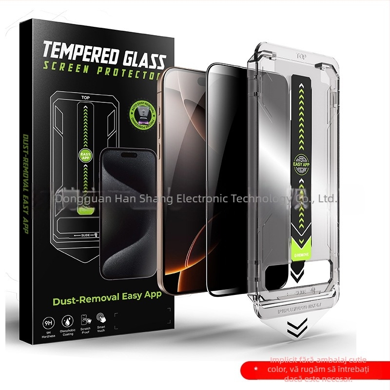 Folie de protecție pentru telefon mobil cu ecran complet, fără praf, Apple 17Promax Corning, pentru iPhone 16/13/14, anti-vibrații, fără praf, fără protecție, pentru iPhone 15
