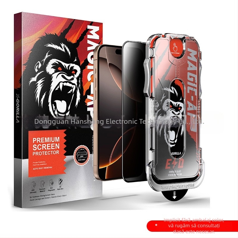 Folie de protecție pentru telefon mobil cu ecran complet, fără praf, Apple 17Promax Corning, pentru iPhone 16/13/14, anti-vibrații, fără praf, fără protecție, pentru iPhone 15