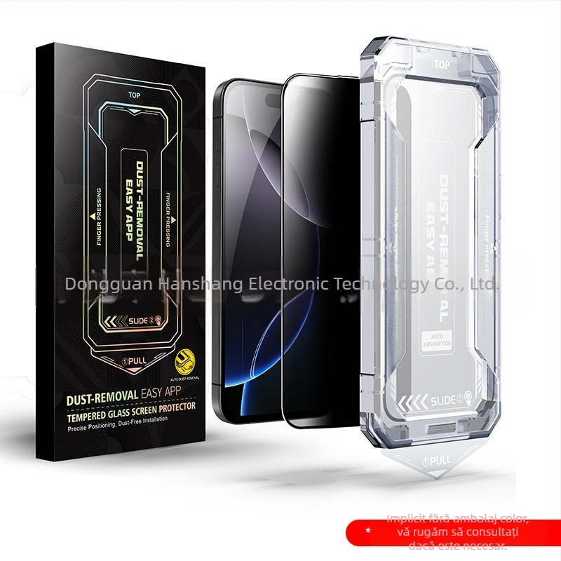 Folie de protecție pentru telefon mobil cu ecran complet, fără praf, Apple 17Promax Corning, pentru iPhone 16/13/14, anti-vibrații, fără praf, fără protecție, pentru iPhone 15