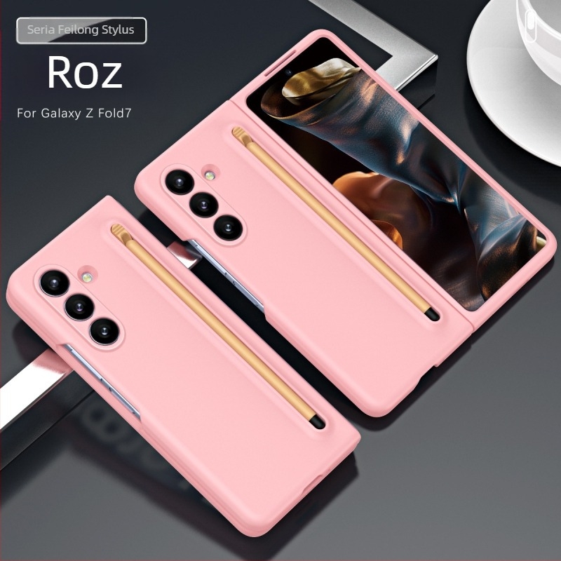 Compatibilă cu husa de telefon mobil Samsung Z Fold7, carcasă și folie oficială de același stil integrate cu stylus Fold6/5/4.