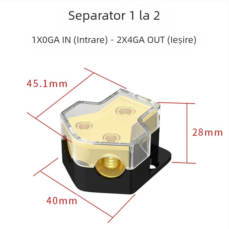 Furnizare transfrontalieră de cutii divizoare pentru modificarea amplificatorului audio auto, cutii divizoare unu-la-doi, unu-la-patru, divizoare hub