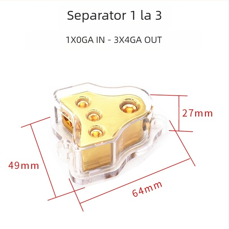 Furnizare transfrontalieră de cutii divizoare pentru modificarea amplificatorului audio auto, cutii divizoare unu-la-doi, unu-la-patru, divizoare hub