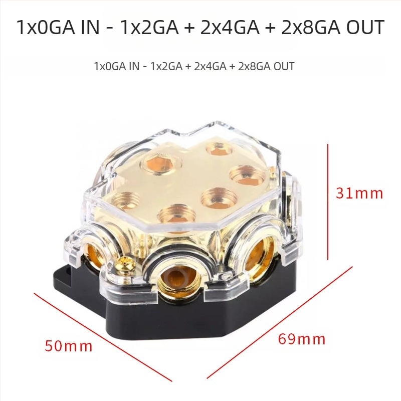 Furnizare transfrontalieră de cutii divizoare pentru modificarea amplificatorului audio auto, cutii divizoare unu-la-doi, unu-la-patru, divizoare hub