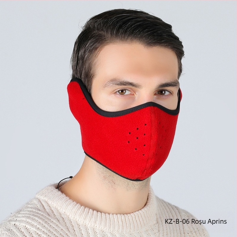 Mască de schi de iarnă în aer liber pentru biciclete, ciclism, cald, cu glugă, mască rezistentă la vânt, mască de protecție a urechilor