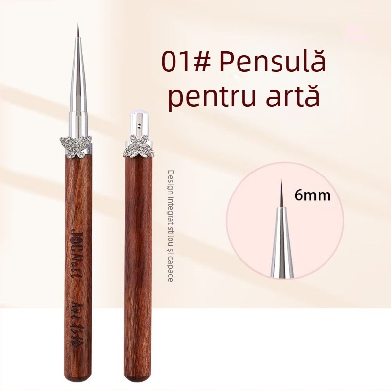 Set de pensule pentru unghii cu fluture stea Cardamom, pensule rotunde mari și mici pentru fototerapie, pensule speciale pentru pictarea florilor, desen liniar, gradient, stilou universal