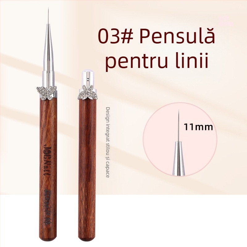 Set de pensule pentru unghii cu fluture stea Cardamom, pensule rotunde mari și mici pentru fototerapie, pensule speciale pentru pictarea florilor, desen liniar, gradient, stilou universal