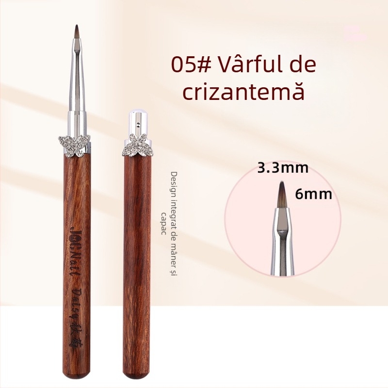 Set de pensule pentru unghii cu fluture stea Cardamom, pensule rotunde mari și mici pentru fototerapie, pensule speciale pentru pictarea florilor, desen liniar, gradient, stilou universal