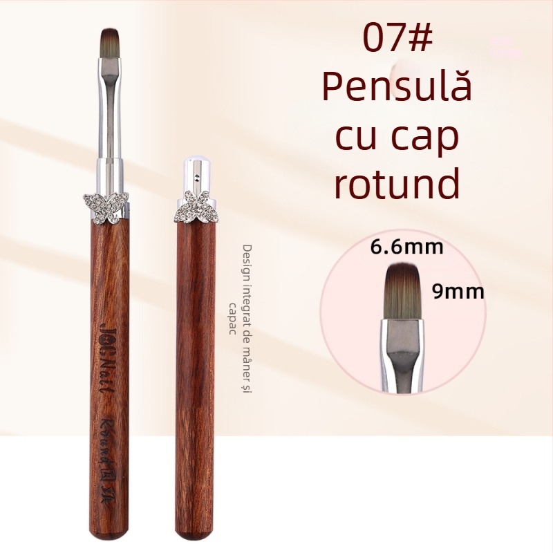 Set de pensule pentru unghii cu fluture stea Cardamom, pensule rotunde mari și mici pentru fototerapie, pensule speciale pentru pictarea florilor, desen liniar, gradient, stilou universal