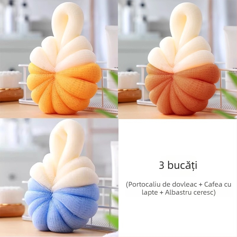 Minge de baie, Minge de baie cu flori, Minge de baie pentru copii, Minge de baie super moale pentru femei, Minge de baie cu spumă cu flori pentru bărbați