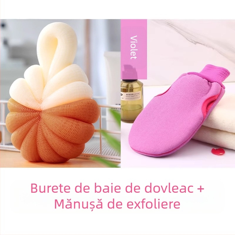 Minge de baie, Minge de baie cu flori, Minge de baie pentru copii, Minge de baie super moale pentru femei, Minge de baie cu spumă cu flori pentru bărbați