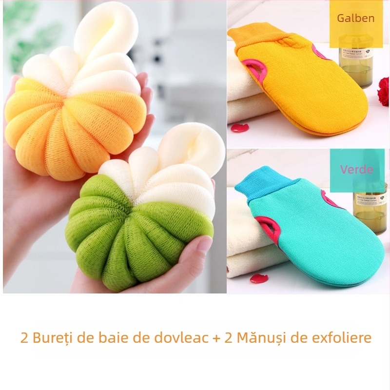 Minge de baie, Minge de baie cu flori, Minge de baie pentru copii, Minge de baie super moale pentru femei, Minge de baie cu spumă cu flori pentru bărbați