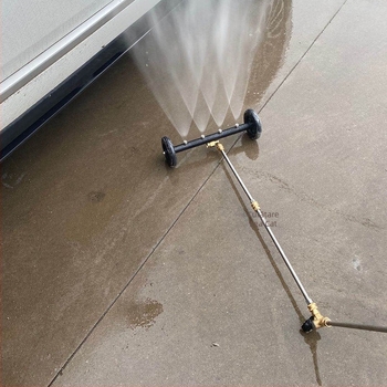 Curățător de drumuri transfrontalier pentru șasiul auto de înaltă presiune, duză de șasiu cu funcție dublă de 16 inch, mătură cu apă 4000PSI