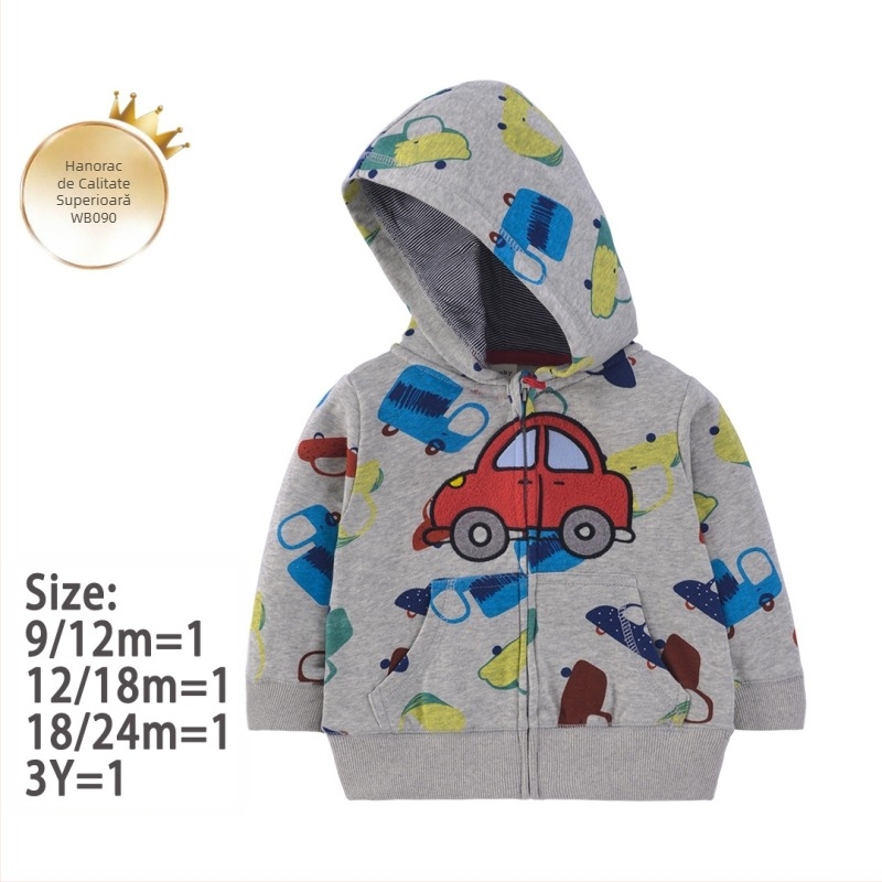 Fabrică transfrontalieră nouă unisex pulover pentru copii primăvara și toamna copii stil occidental casual top cu glugă cu fermoar cămașă pentru copii jachetă pentru copii
