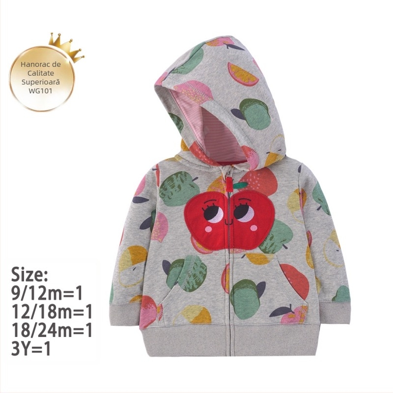 Fabrică transfrontalieră nouă unisex pulover pentru copii primăvara și toamna copii stil occidental casual top cu glugă cu fermoar cămașă pentru copii jachetă pentru copii