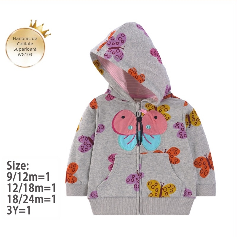 Fabrică transfrontalieră nouă unisex pulover pentru copii primăvara și toamna copii stil occidental casual top cu glugă cu fermoar cămașă pentru copii jachetă pentru copii