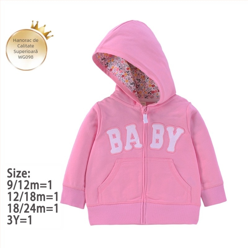 Fabrică transfrontalieră nouă unisex pulover pentru copii primăvara și toamna copii stil occidental casual top cu glugă cu fermoar cămașă pentru copii jachetă pentru copii