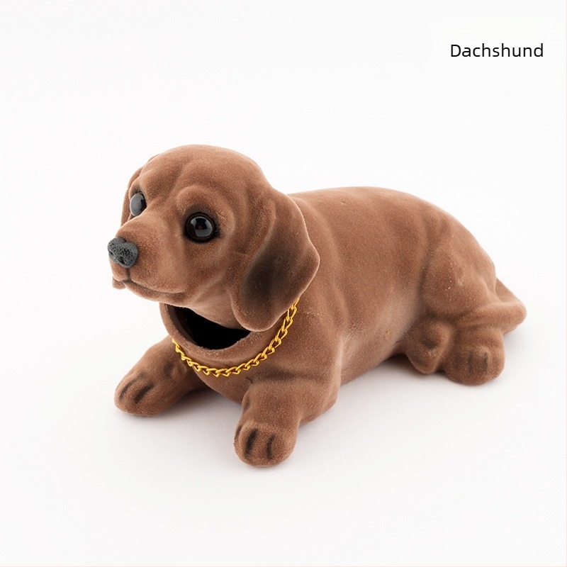 Simulare decor mașină cu capul mișcător pentru câini, accesorii pentru păpuși, rășină, cap mobil, mașină cu arc pentru câini, en-gros