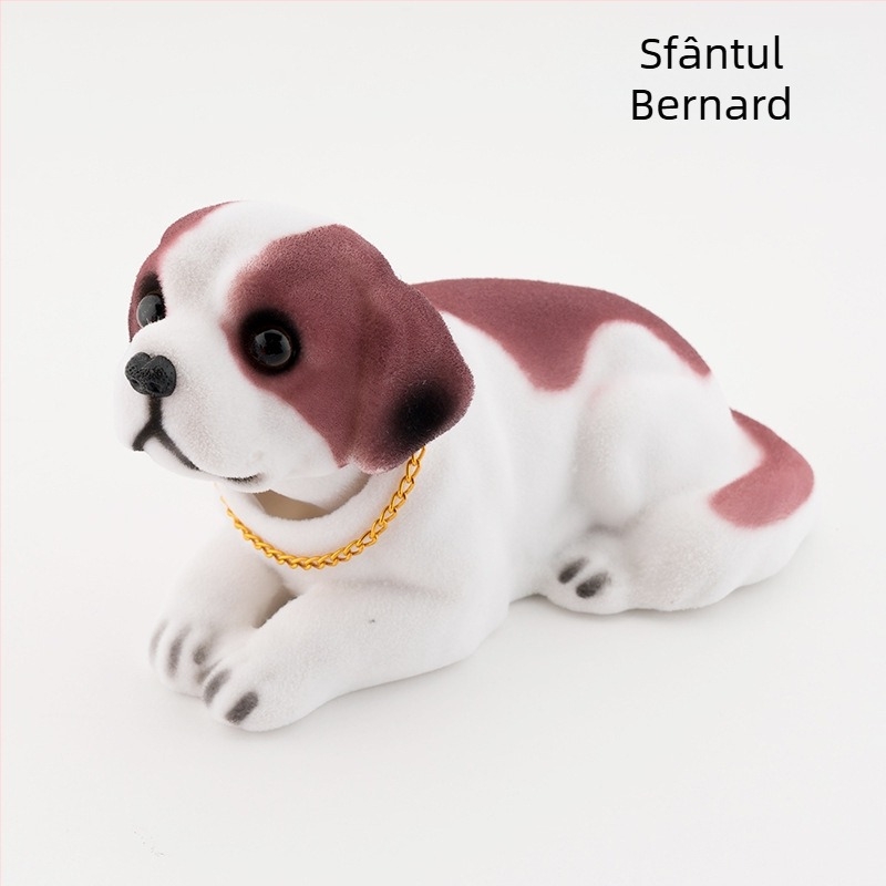 Simulare decor mașină cu capul mișcător pentru câini, accesorii pentru păpuși, rășină, cap mobil, mașină cu arc pentru câini, en-gros