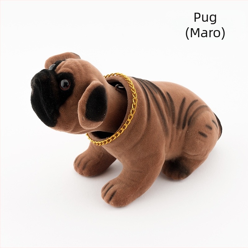 Simulare decor mașină cu capul mișcător pentru câini, accesorii pentru păpuși, rășină, cap mobil, mașină cu arc pentru câini, en-gros