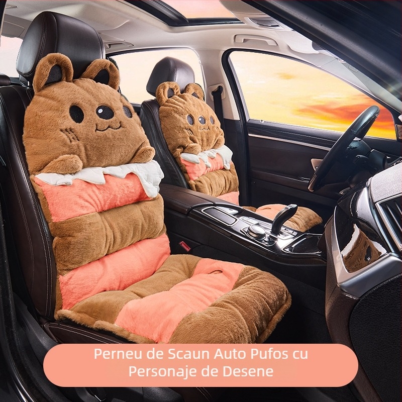 2025 Pernă de iarnă de pluș cu desene animate pentru mașină, pernă pentru acasă și birou, Outlet general din fabrică
