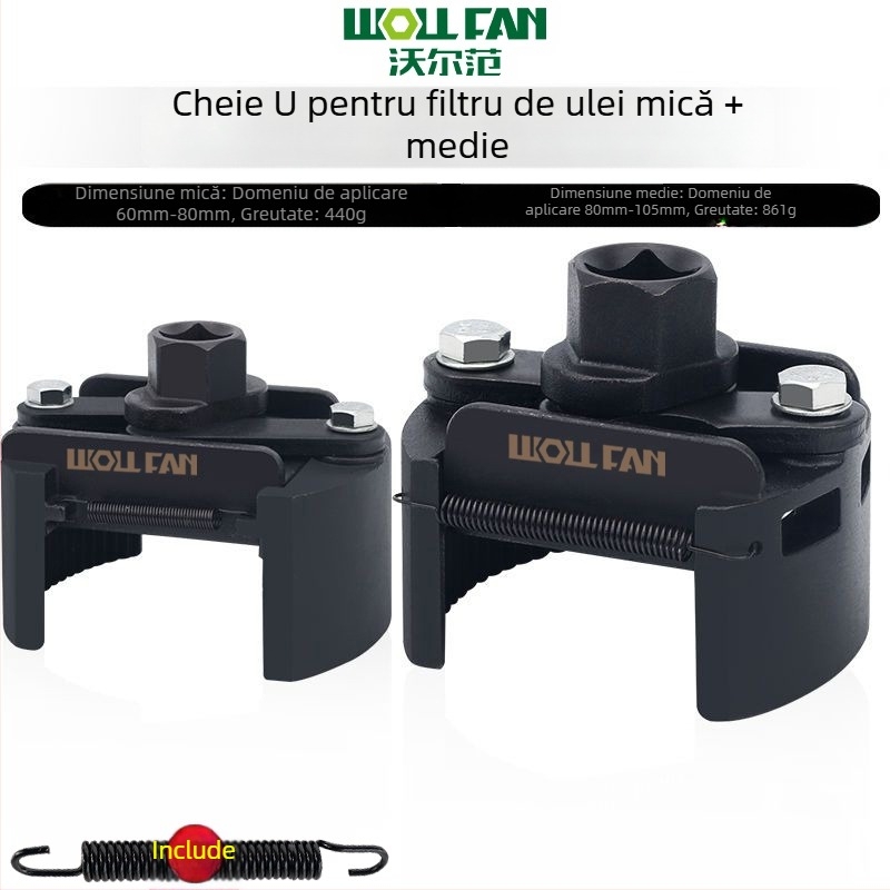 Cheie pentru elementul filtrului de ulei, cheie pentru filtru, instrument de îndepărtare și manipulare a grilei de ulei, cheie pentru filtru, tip capac