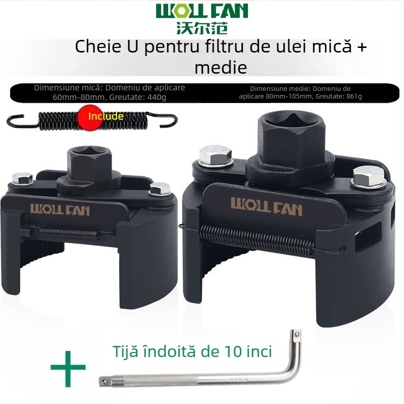 Cheie pentru elementul filtrului de ulei, cheie pentru filtru, instrument de îndepărtare și manipulare a grilei de ulei, cheie pentru filtru, tip capac