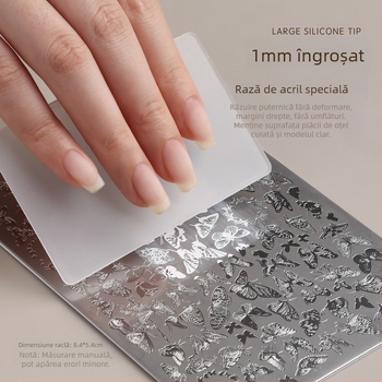 Gaoy Goya Nail Art Printing Steel Plate Mold Lace Butterfly Pattern Flower Guofeng Transfer Tool Silicon Stamp