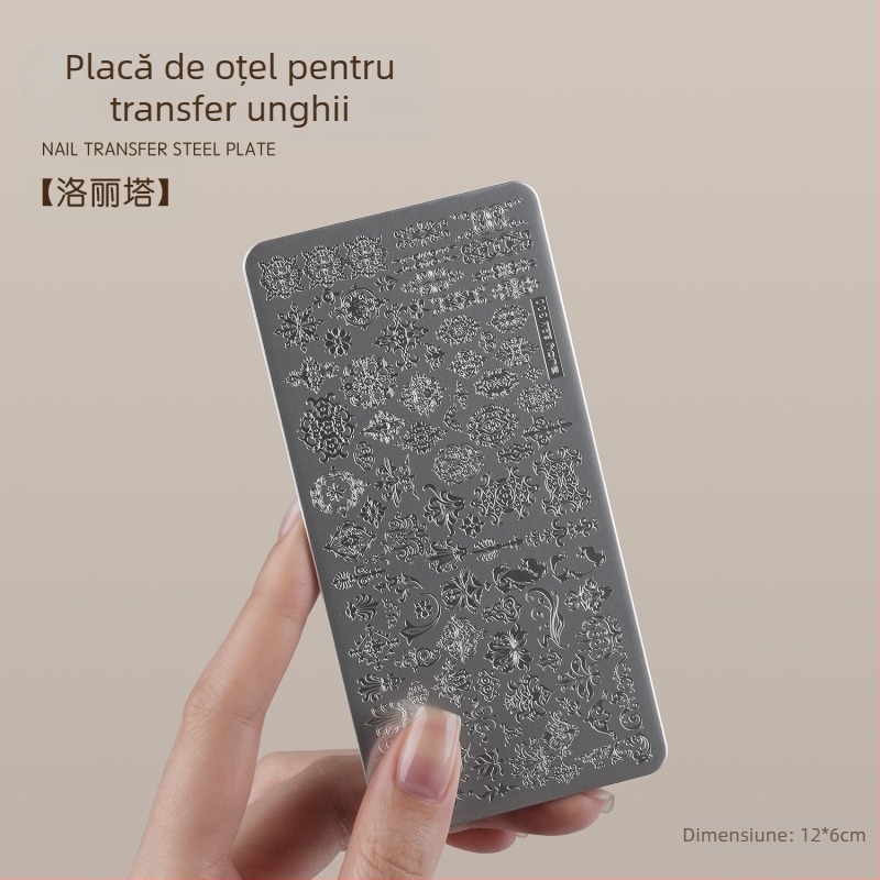 Gaoy Goya Nail Art Printing Steel Plate Mold Lace Butterfly Pattern Flower Guofeng Transfer Tool Silicon Stamp