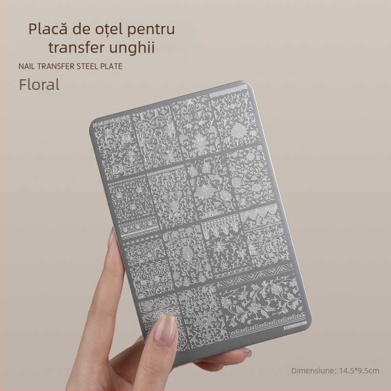 Gaoy Goya Nail Art Printing Steel Plate Mold Lace Butterfly Pattern Flower Guofeng Transfer Tool Silicon Stamp