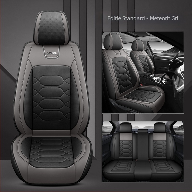 Comerț exterior direct din fabrică, en-gros, pernă auto nouă, complet înconjurată, perforată, respirabilă, husă de scaun din piele, pernă universală pentru patru anotimpuri