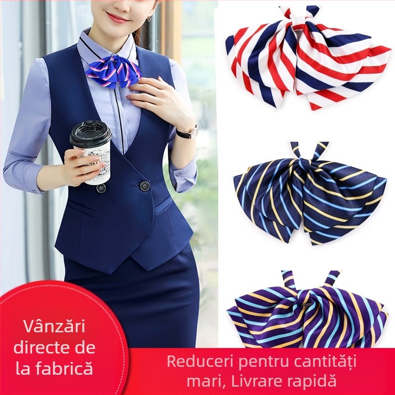 Femeii cu guler profesional, cu flori, stewardesă, studentă, haine de lucru, uniformă, cămașă, cu dantelă, papion gratuit