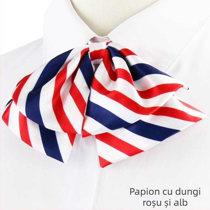 Femeii cu guler profesional, cu flori, stewardesă, studentă, haine de lucru, uniformă, cămașă, cu dantelă, papion gratuit